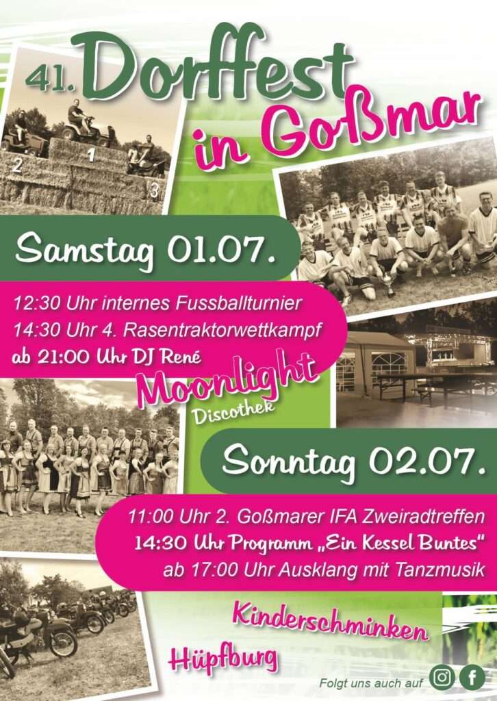 41. Dorffest in Goßmar